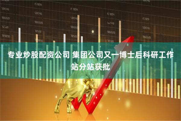 专业炒股配资公司 集团公司又一博士后科研工作站分站获批